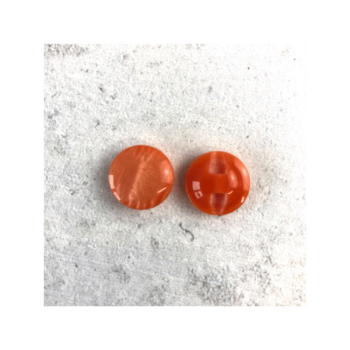 Blusenknopf - schimmernd - 15 mm - orange
